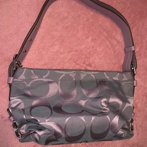 Coach purple purse original authentic